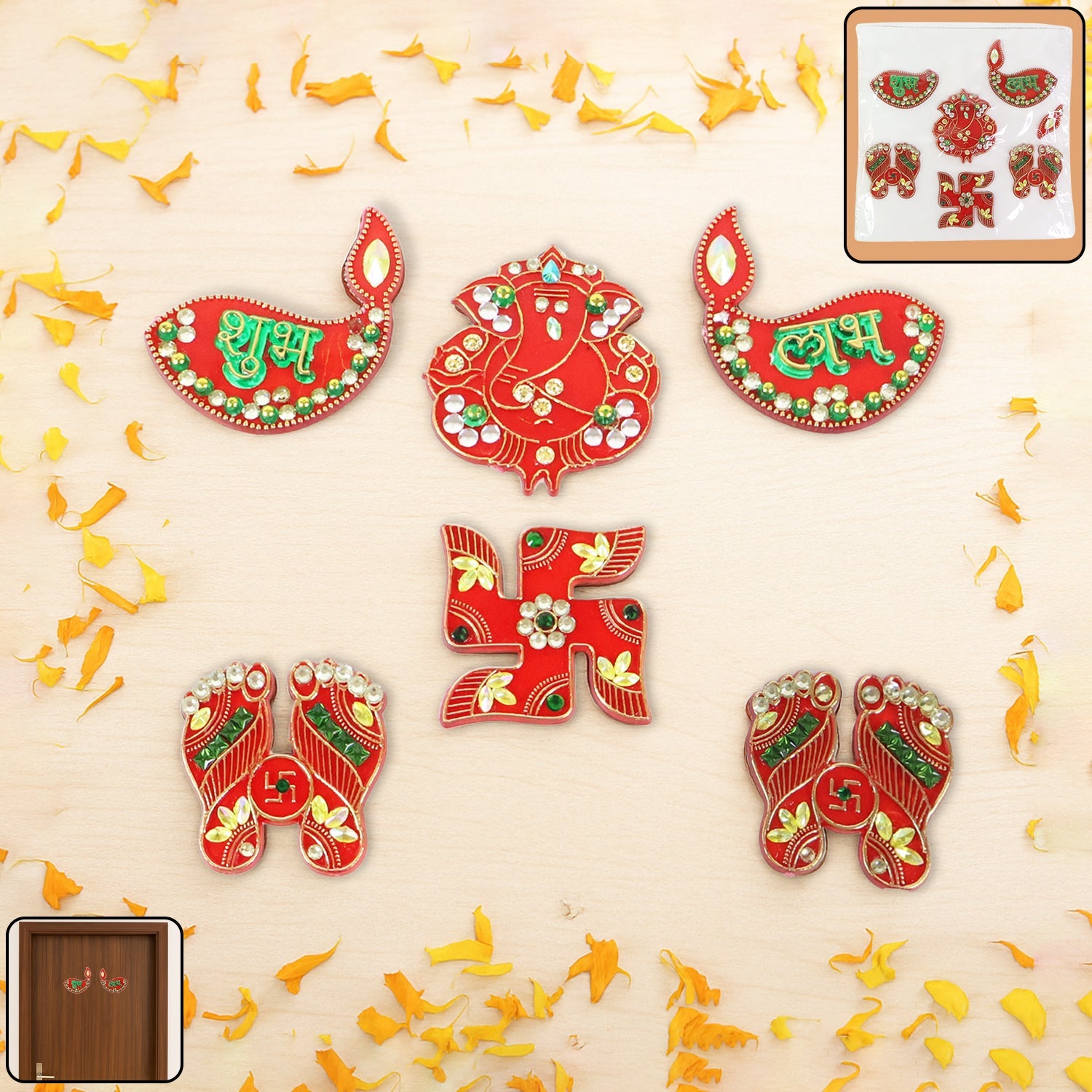 Traditional Decorative Shubh Labh Door Hanging Traditional Decorative Shubh Labh Door Hanging